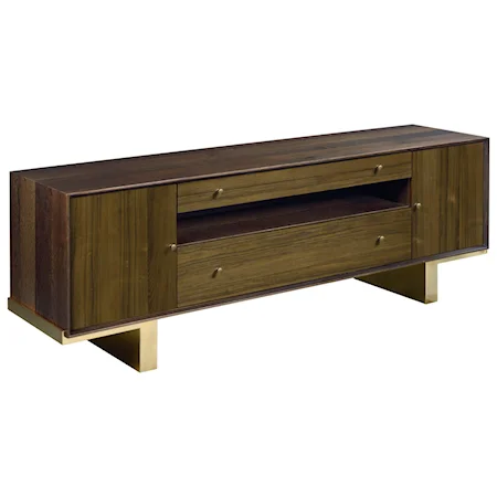 Conrad Entertainment Console with Outlet and Wire Management